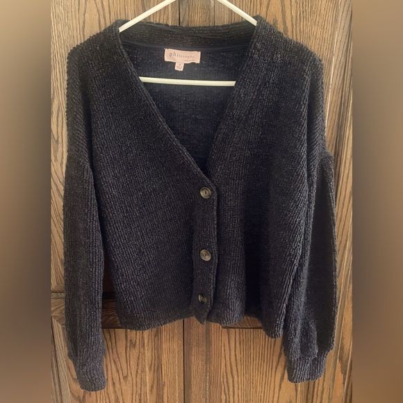Philosophy Ribbed Cardigan - Picture 1 of 2